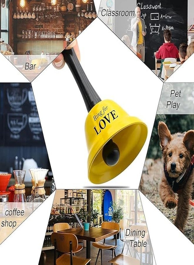 أسينشين خاتم جرس يدوي للحب، خاتم جرس معدني للحب، هدية للحبيبة أو الحبيب أو الزوج أو الزوجة، هدية رومانسية لعيد الحب، هدية طريفة ومبتكرة، دعامة للعبة (ألوان عشوائية) - Image 4